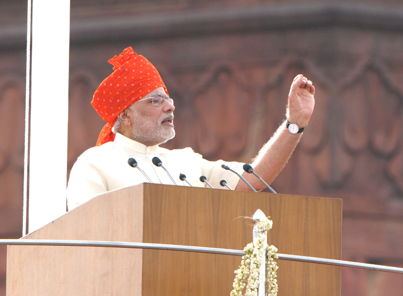 The Prime Minister, Shri Narendra Modi addressing the Nation on the occasion of 68th Independence Day