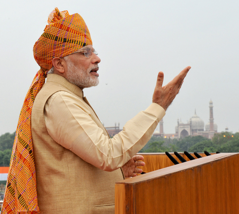 The Prime Minister, Shri Narendra Modi addressing the Nation on the occasion of 69th Independence Day