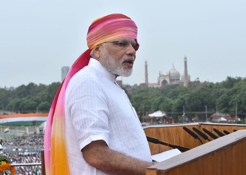 The Prime Minister, Shri Narendra Modi addressing the Nation on the occasion of 70th Independence Day.