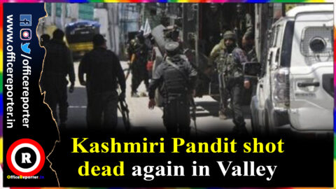 Kashmiri Pandit shot dead again in Valley.