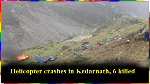 Helicopter crashes in Kedarnath, 6 killed